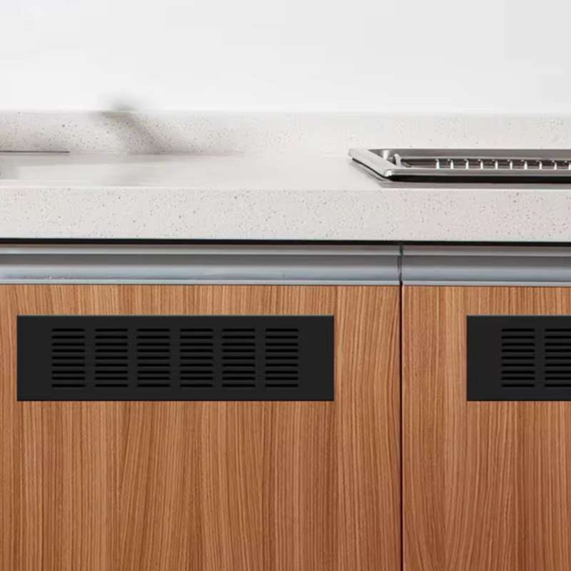 ROCO Aluminum Airvent Black 400mm x 80mm