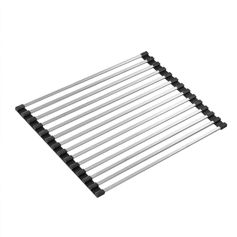 ROCO Roll Up Dish Drying Mat/Colander Stainless Steel 470mm x 460mm