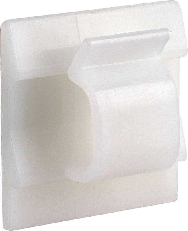 RUWAG Mount Pad Cable Clamp White 12mm x 26mm  ( Pack of 10 )