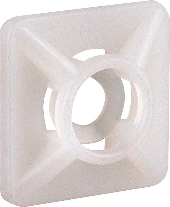 RUWAG Mount Pad Cable Ties White 28mm x 28mm ( Pack of 10 )