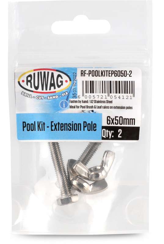 RUWAG Pool Installation Kit Extension Pole 6mm x 50mm
