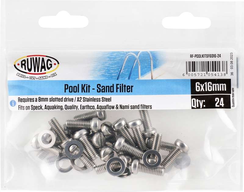 RUWAG Pool Kit Sand Filter 6mm x 16mm