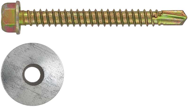 RUWAG Tek Screw & Bonded Washer 5.5mm x 20mm ( Pack of 100 )
