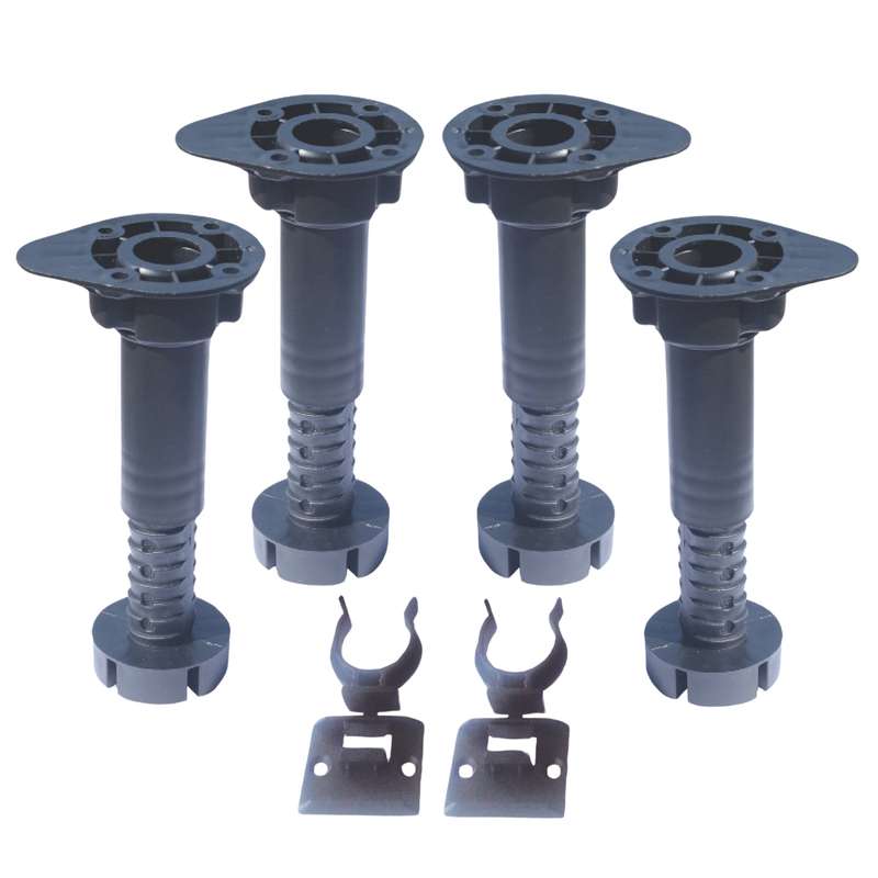 ROCO Levelling Adjustable Legs With Clips 100mm - 150mm ( 4 Pack )