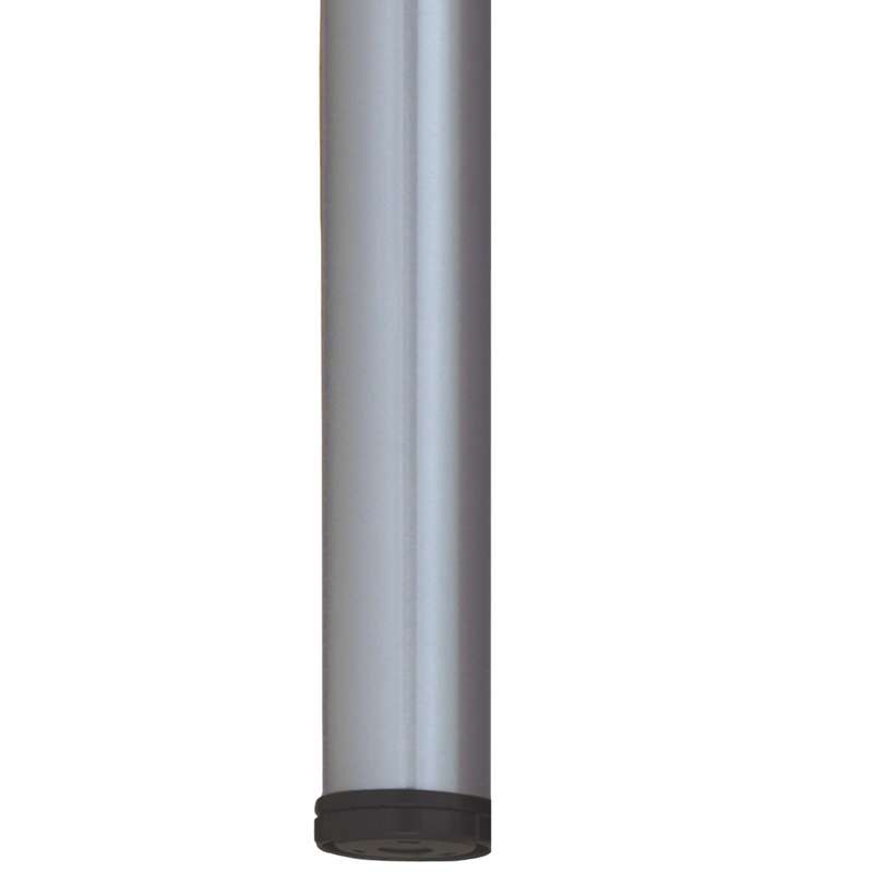 ROCO Worktop Table Leg Satin Chrome 870mm x 60mm