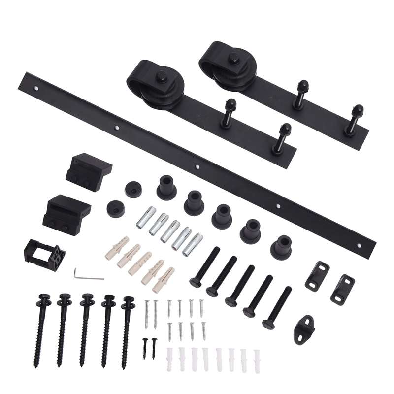 ROCO Single Barn Door Runner Complete Kit Black 2m