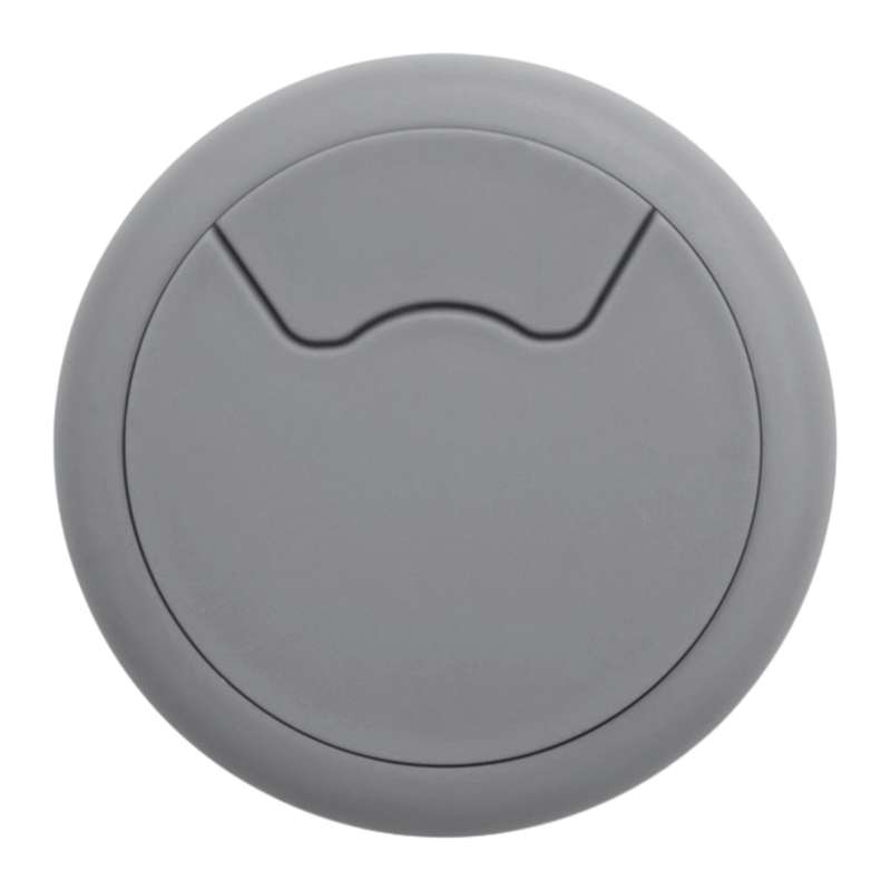 ROCO Round Cable Management Desk/Counter Port Grey 64mm
