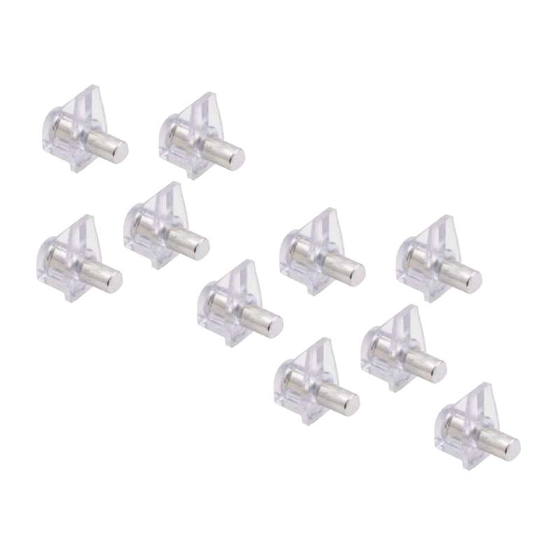ROCO Prepack Shelf Support Clear With Steel Pin ( 10 Per Pack )