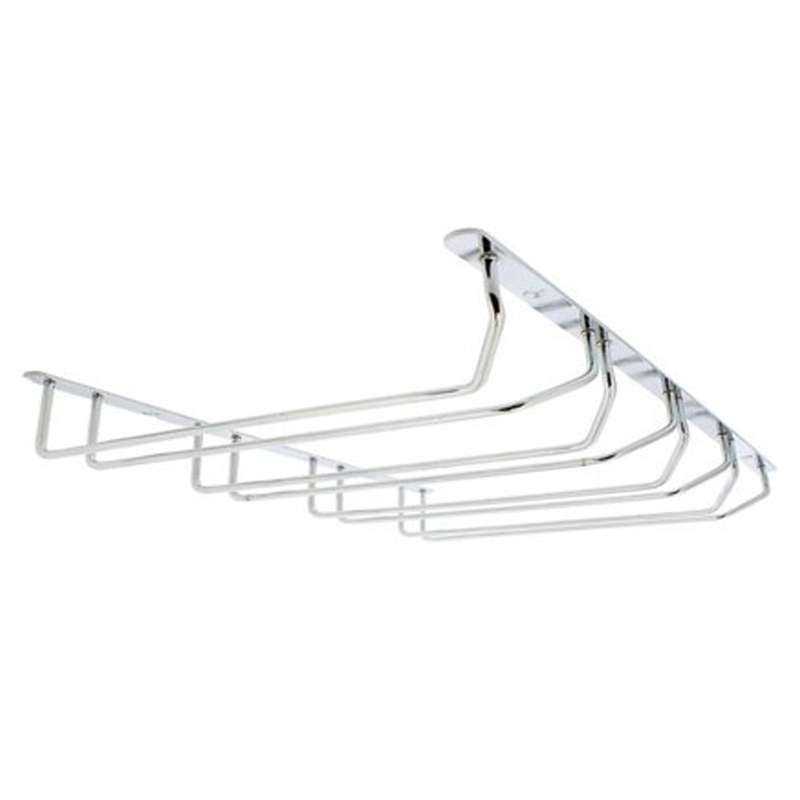 ROCO Wine Glass Holder 4 Row Chrome 345mm For 12 Glasses