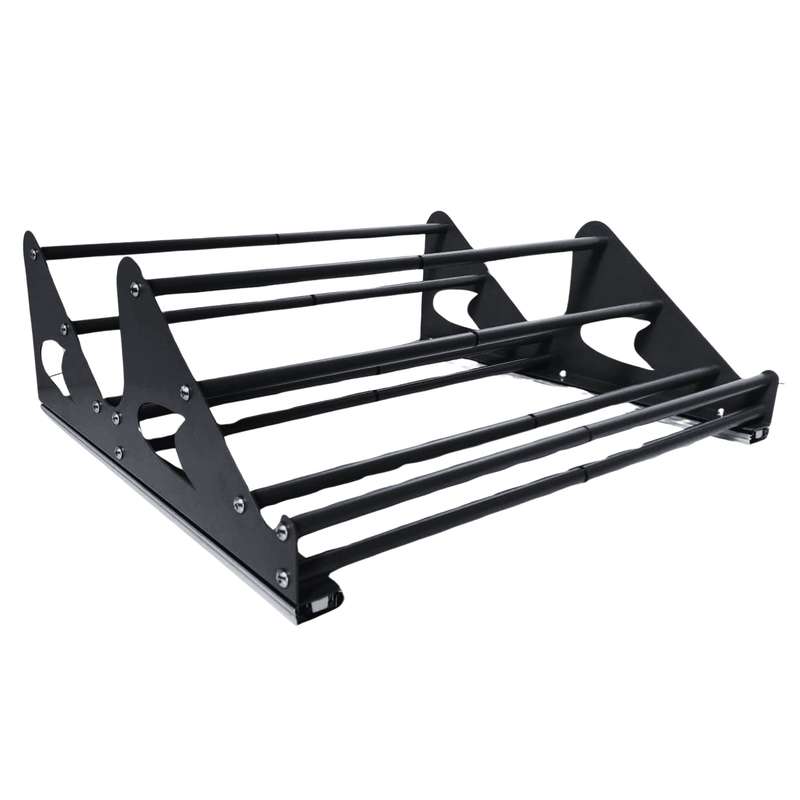 ROCO Adjustable Shoe Rack Black 704mm x 405mm x 107mm