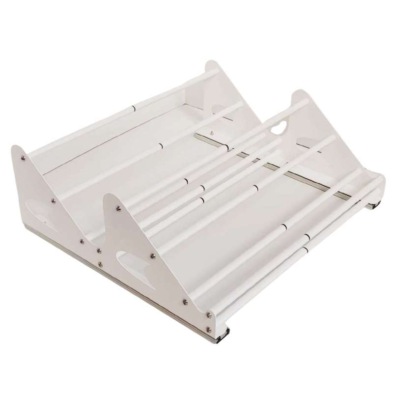 ROCO Adjustable Shoe Rack White 704mm x 405mm x 107mm