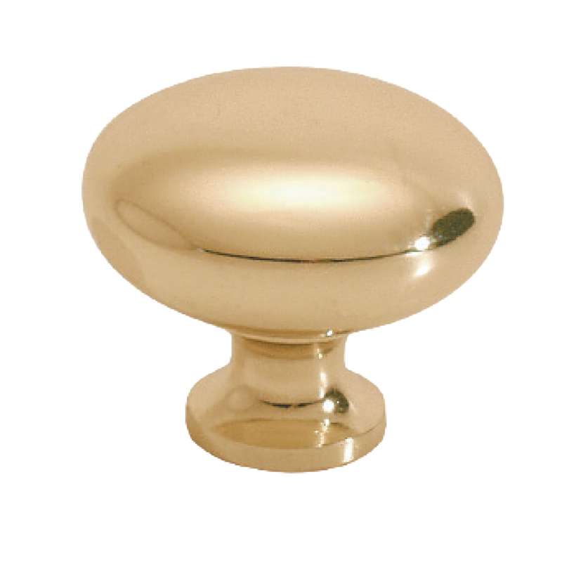 ROCO Small Base Drawer Knob Brass Plated 32mm