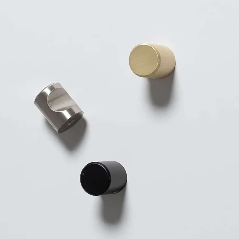 ROCO Cylindrical Drawer Knob Matt Black 20mm