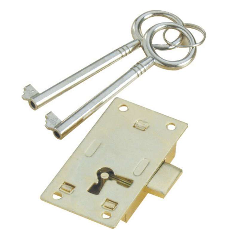 ROCO Cupboard Lock With 2 Keys 64mm