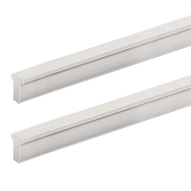 ROCO T Strip Cupboard Handle Brushed Nickel 600mm