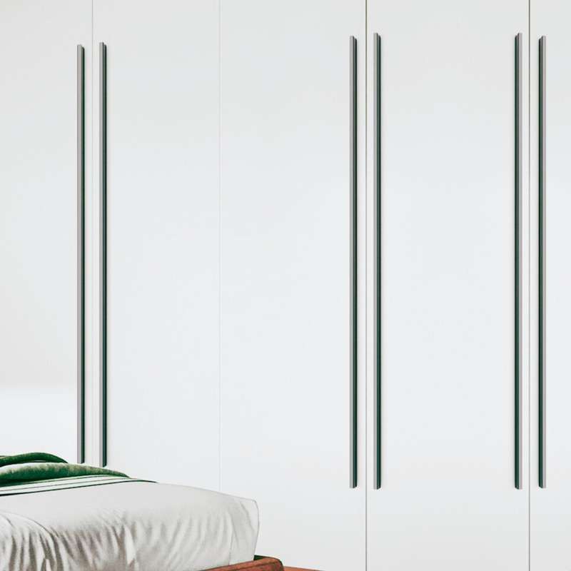 ROCO T Strip Cupboard Handle Brushed Nickel 600mm
