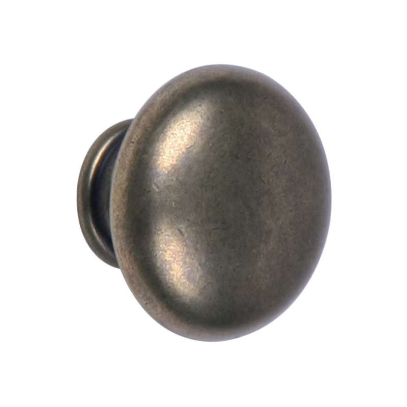 ROCO Lite Mushroom Drawer Knob Antique Brass 30mm