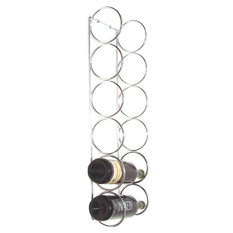 ROCO Wine Bottle Holder 6 Ring Chrome