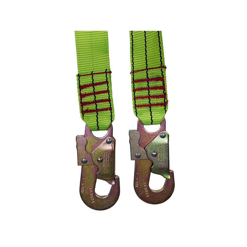 PIONEER SAFETY Harness Double Lanyard & Snap Hooks Comfort Padding