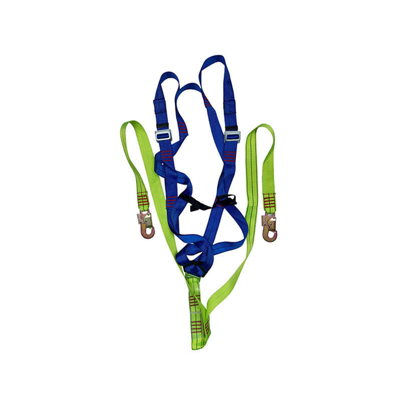 PIONEER SAFETY Harness Double Lanyard & Snap Hooks Comfort Padding