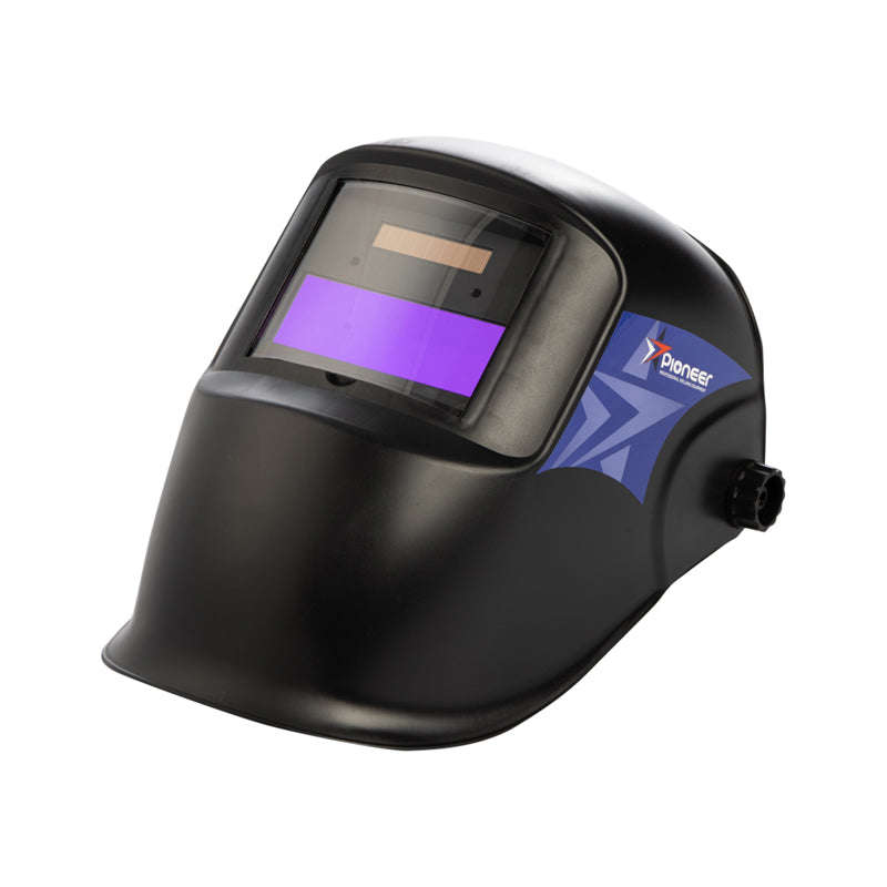 PIONEER WELDING Helmet Black Auto Darken Adjustable