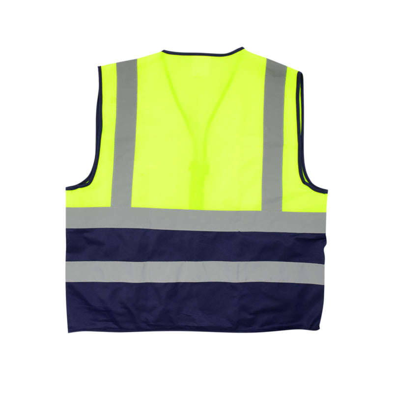 PIONEER SAFETY Vests Signaling With Zip Id Pocket Lime/Navy