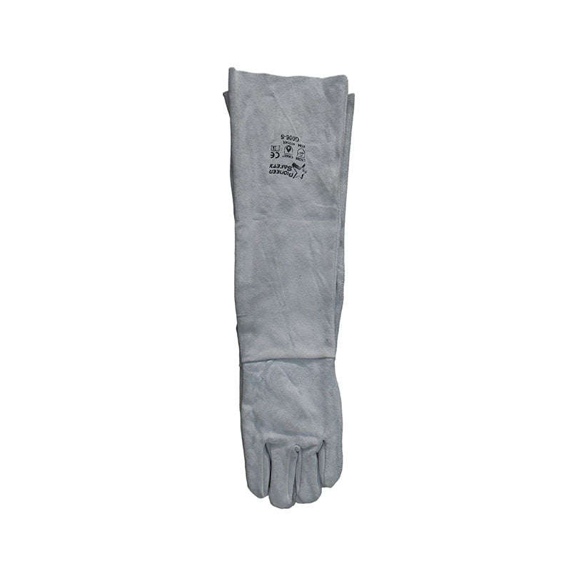 PIONEER SAFETY Gloves Leather Welding Chrome Cow Split D/Palm Shoulder 16" Large