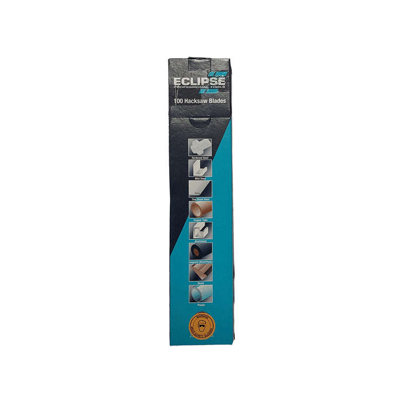 ECLIPSE Hacksaw Saw Blade High Speed Steel Shatterproof 18 Teeth Per Inch ( Box of 100 )