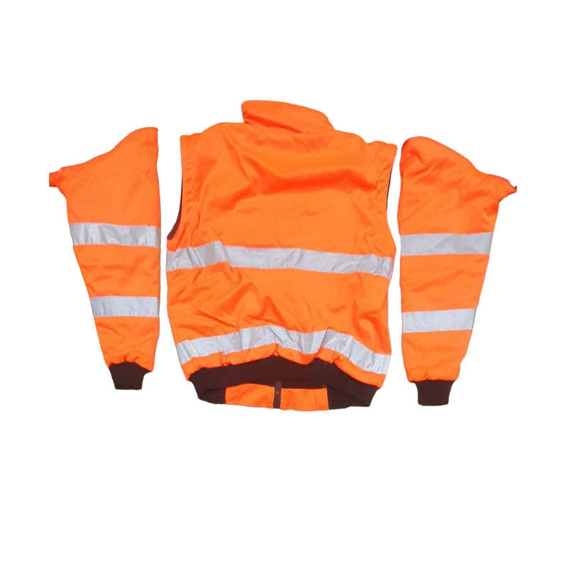 PIONEER SAFETY Bunny Jacket Detachable Sleeves Orange