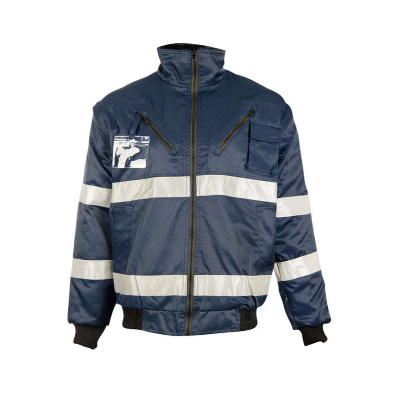 PIONEER SAFETY Bunny Jacket Detachable Sleeves Navy