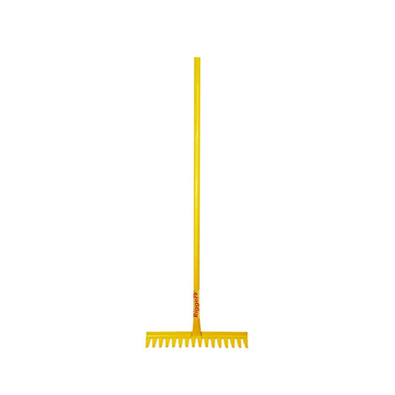 RIGGER Garden Rake All Steel 16 Teeth