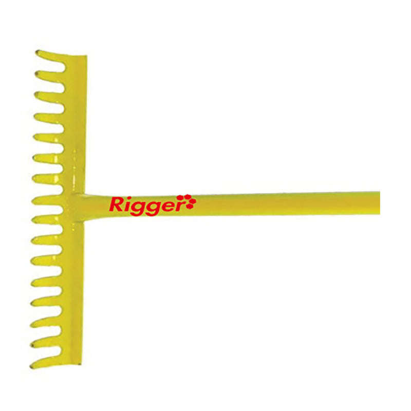 RIGGER Garden Rake All Steel 16 Teeth
