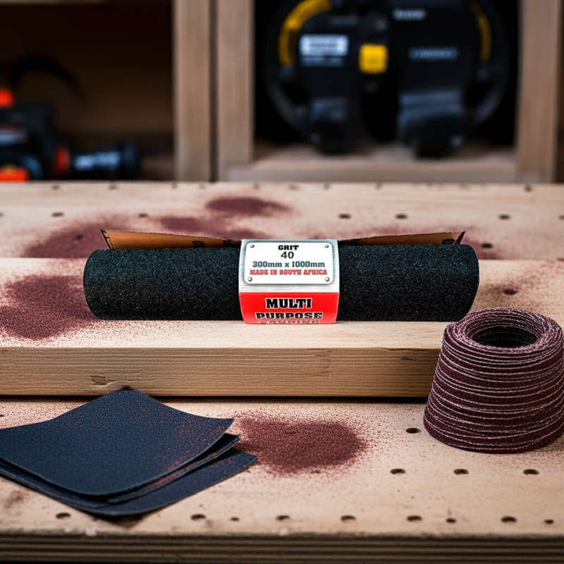 Abrasive Sand Paper Roll  DIY Grit 40 - 1mt x 300mm