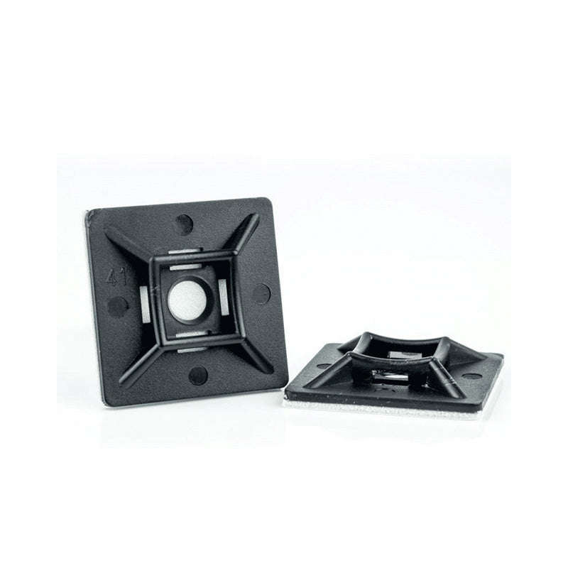 RUWAG Mount Pad Cable Ties Black 28mm x 28mm  ( Pack of 10 )