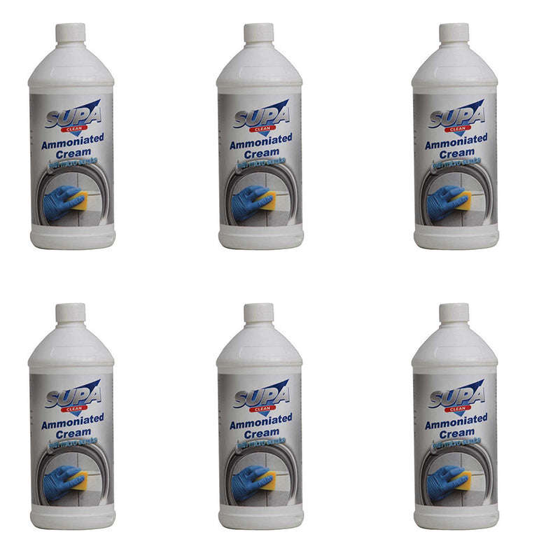 SUPA CLEAN Ammoniated Cream with Micro Scrubs 1 Litre ( 6 Pack )