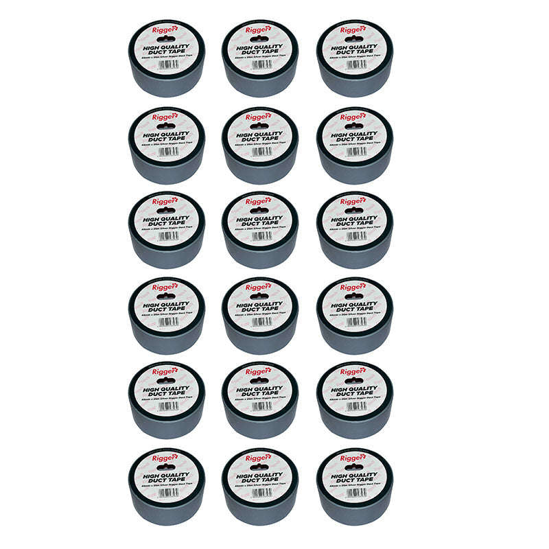 RIGGER Duct Tape Silver 48mm x 25 MT ( 18 Pack )