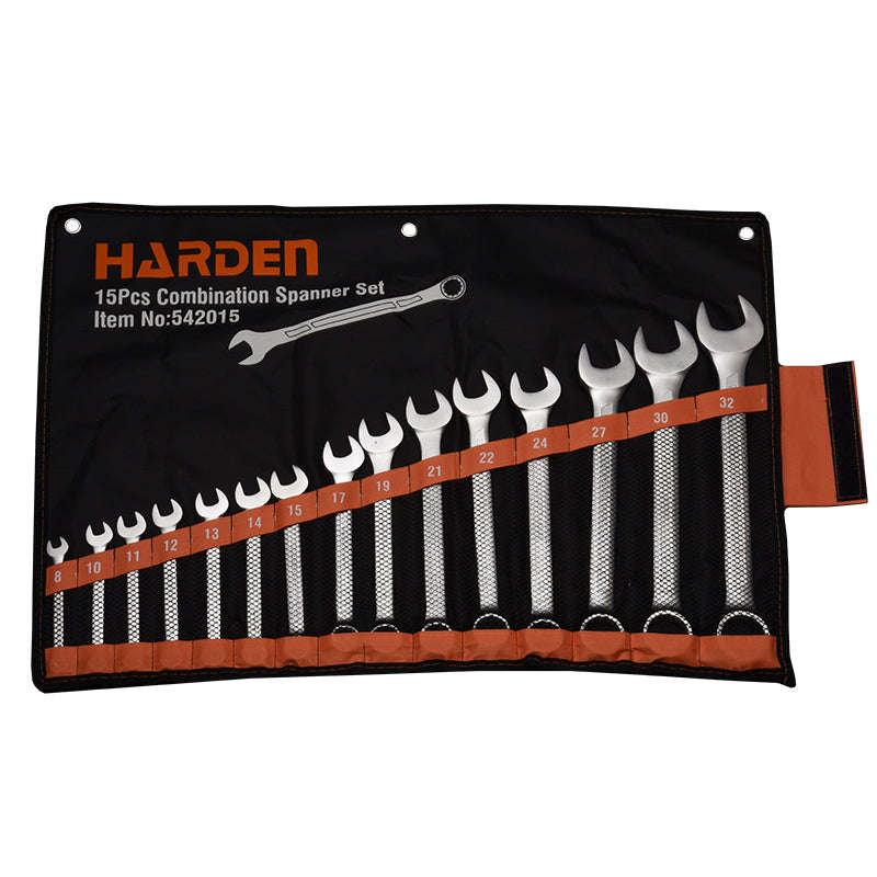 HARDEN 15 Piece Combination Spanner Set 8mm - 32mm