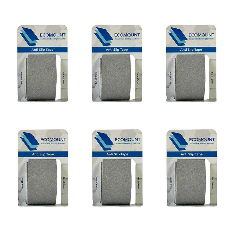 ECO MOUNT Anti Slip Tape 50 x 5 MT Grey ( 6 Pack )