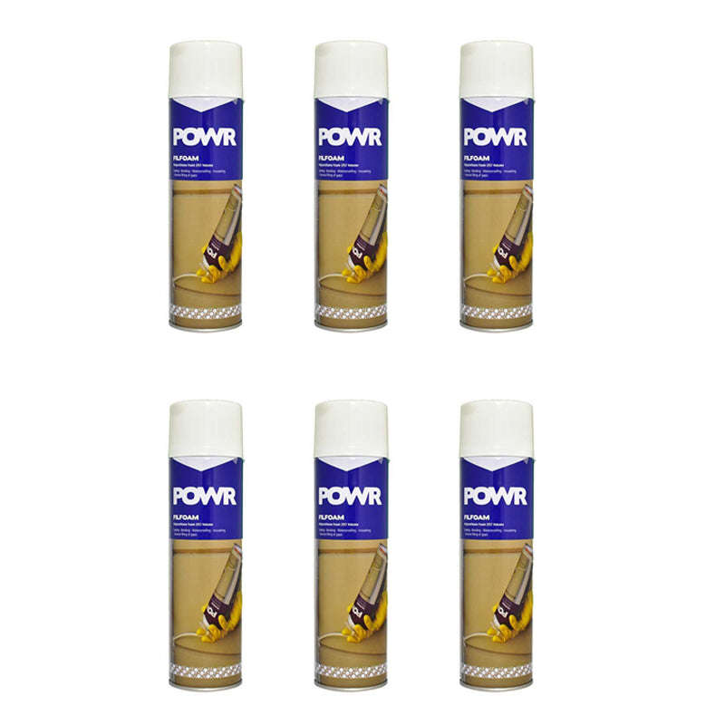 POWR Polyurethane Foam Filler (Filfoam) 750ml ( 6 Pack )