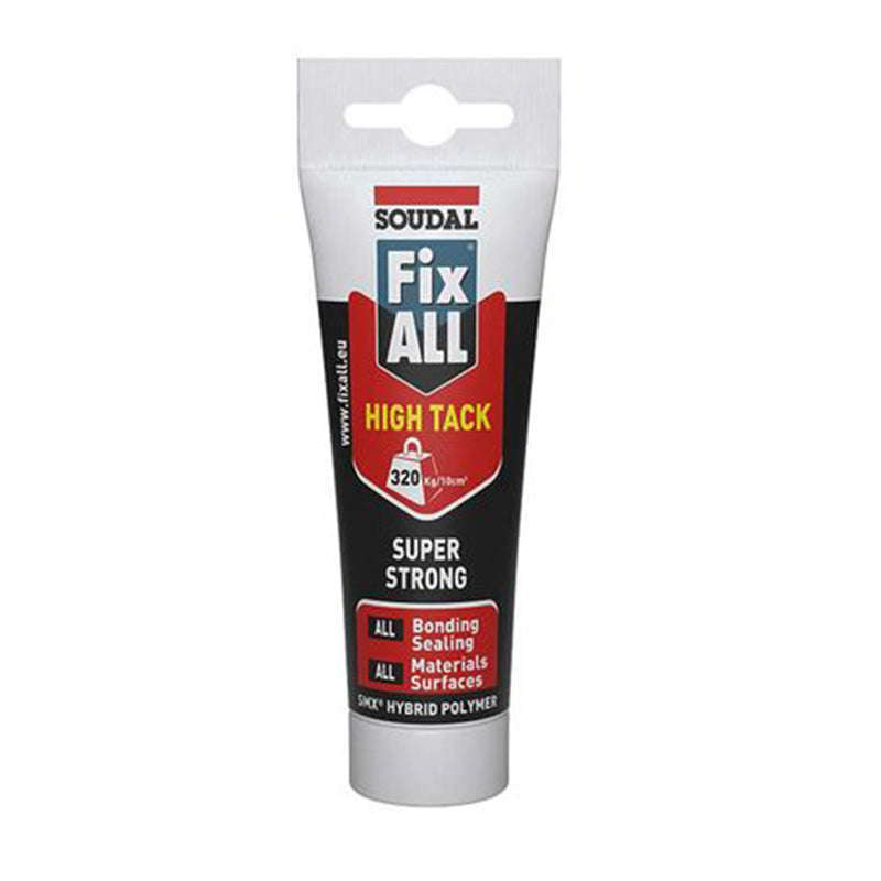SOUDAL Fix ALL High Tack Super Strong Flexible Adhesive White 125ml