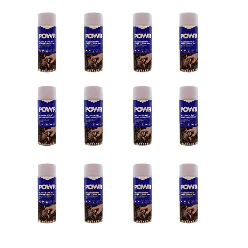 POWR Lubricant Silicone Spray 400ml ( 12 Pack )