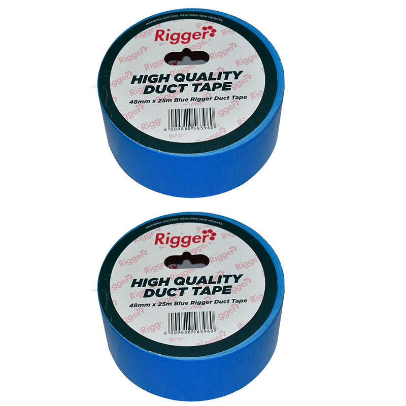 RIGGER Duct Tape Blue 48mm x 25 MT ( 2 Pack )
