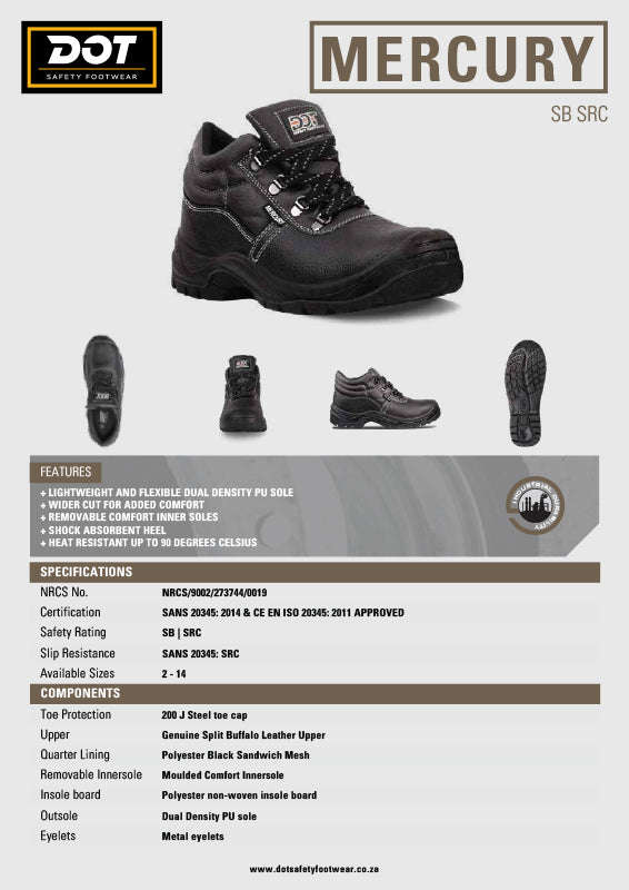 DOT Mercury Safety Men's Boot