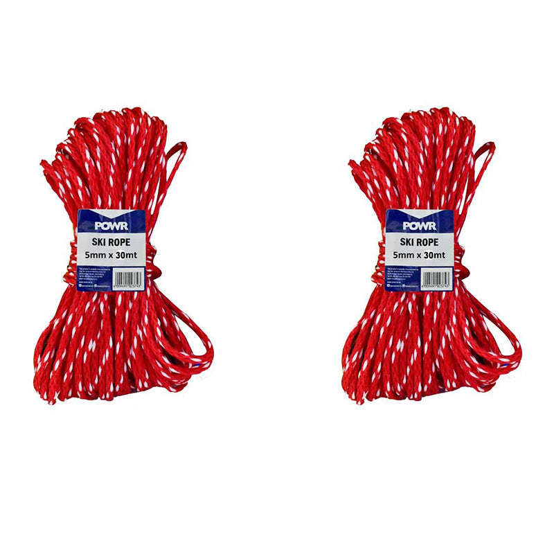POWR Ski Rope Hanks 5mm x 30M ( 2 Pack )