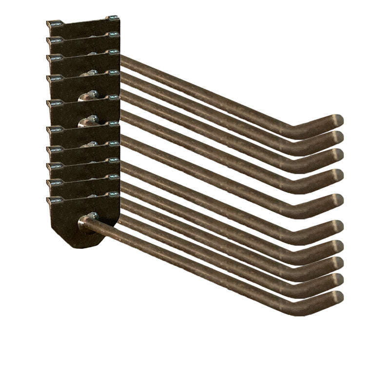 CLIP-FIT Pegboard Galvanized Long Hooks ( Pack of 10 )