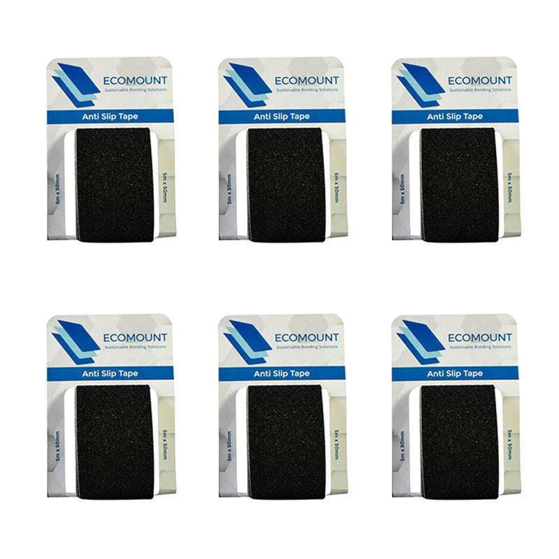 ECO MOUNT  Anti Slip Tape 50 x 5 MT Black ( 6 Pack )
