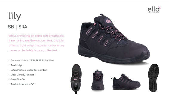 Lily Ella Ladies Safety Steel Toe Woman's Boot
