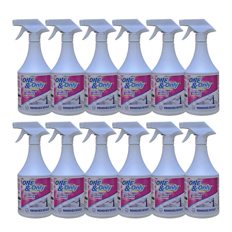 One & Only Bath Tile & Shower Cleaner and Descaler 750ml ( 12 Pack )