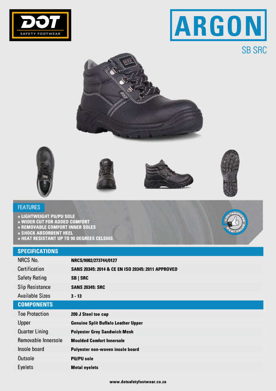 DOT Argon Safety Men's Boot