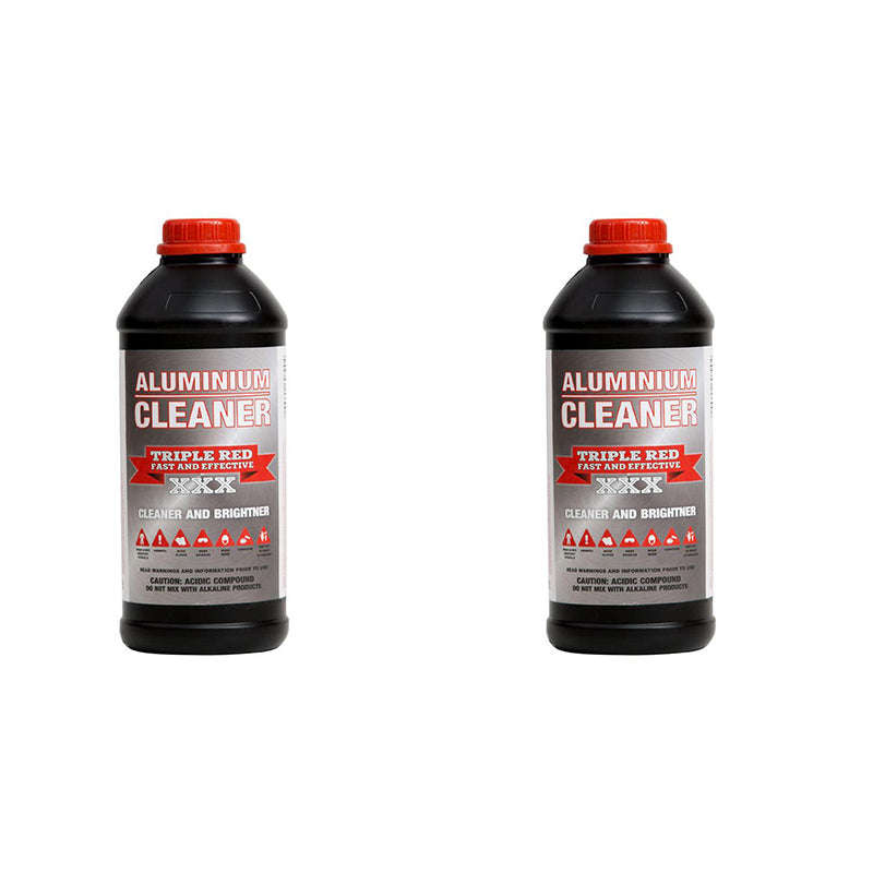 TRIPLE RED Aluminium Cleaner 1 Litre ( 2 Pack )